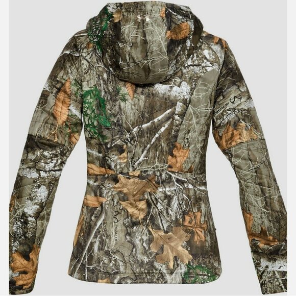 Under Armour Brow Tine Hunting Hoodie Jacket Realtree Edge - Picture 2 of 4